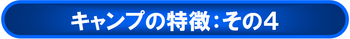 キャンプ特徴：その４