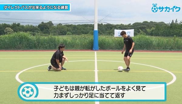 サッカートレーニング】ダイレクトでパスを出せるようになる練習